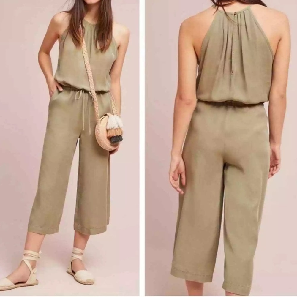 Anthropologie Light Pink Cloth & Stone Jumpsuit